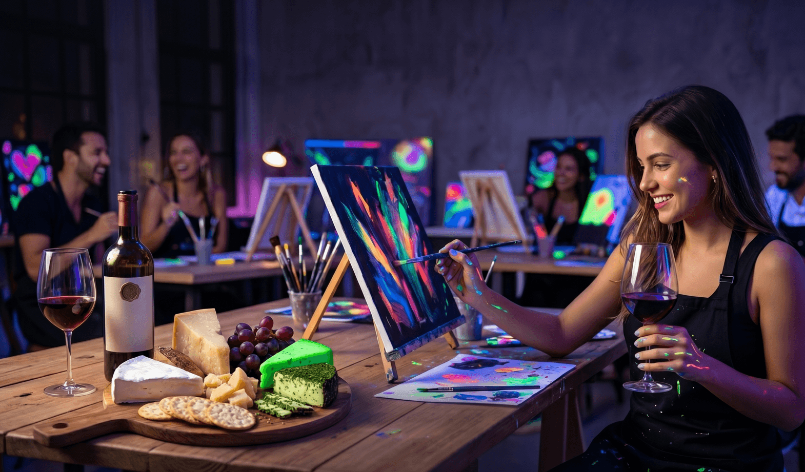 Neon Experience: Pintura, Queijo e Vinho - 4ª Edição