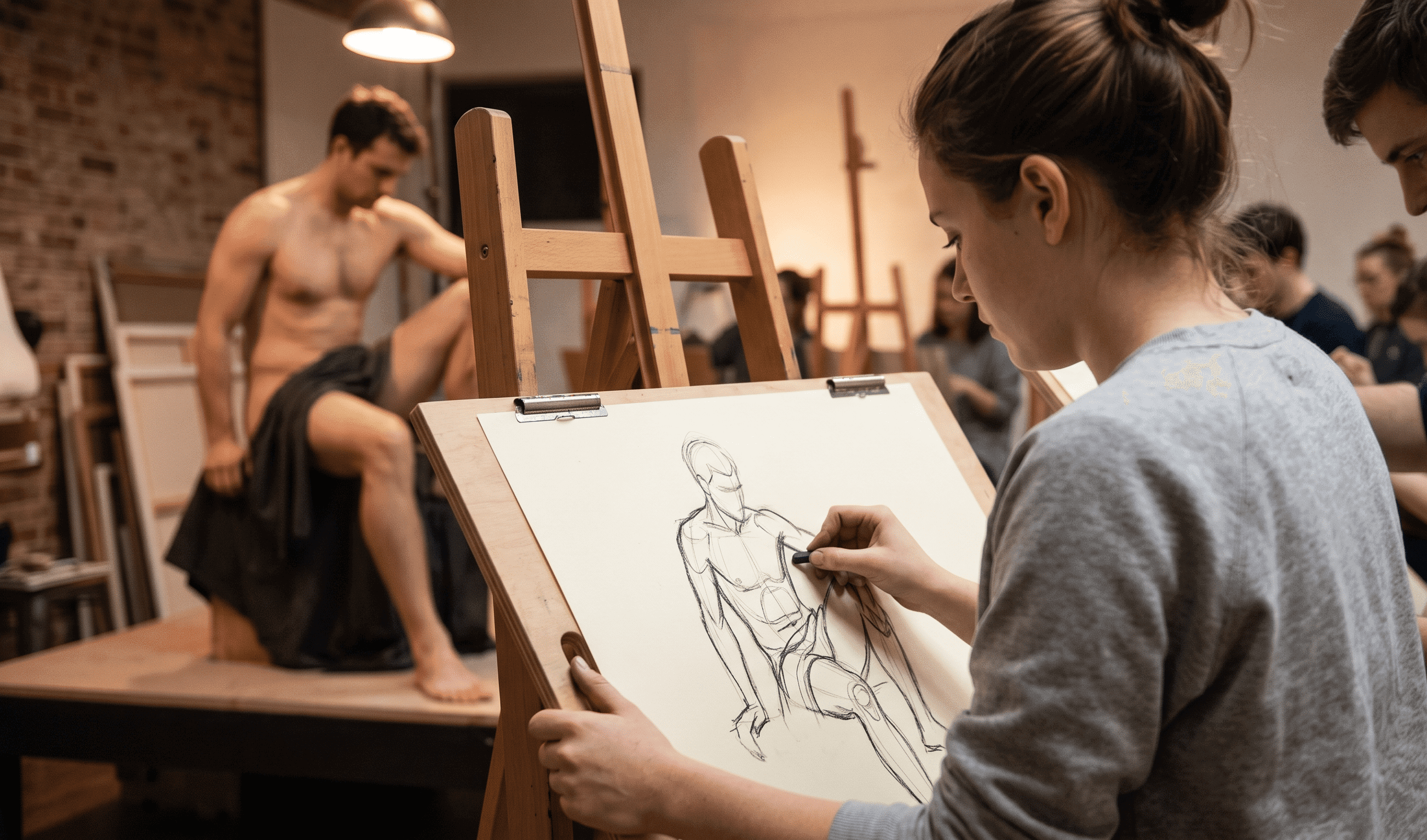 Olhar e Proporção: Workshop Técnico de Desenho com Modelo Vivo - 2ª Edição
