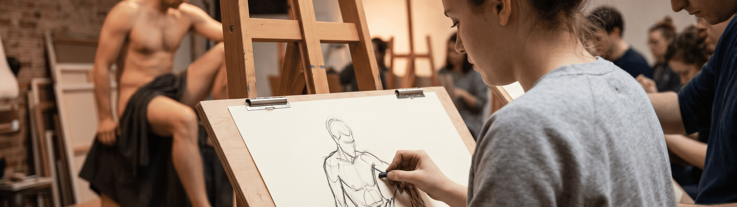Olhar e Proporção: Workshop Técnico de Desenho com Modelo Vivo - 4ª Edição